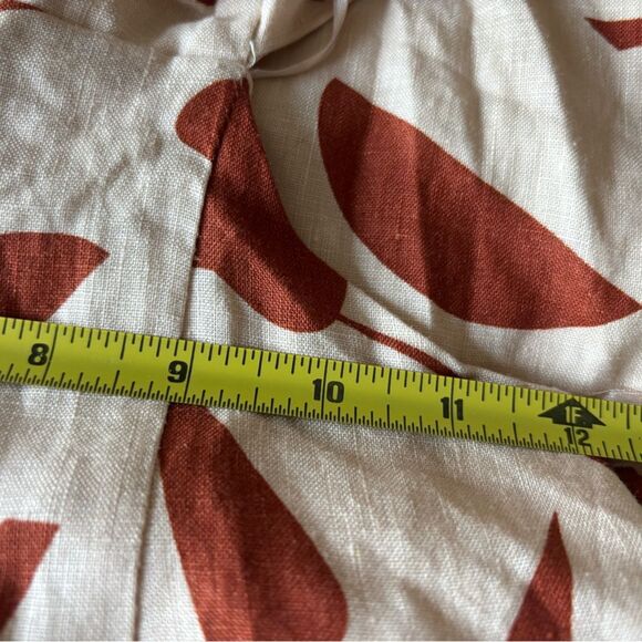 NWOT ASTR the Label Heather Dress Linen Rust Abstract Lined Open Waist XS - Picture 12 of 13